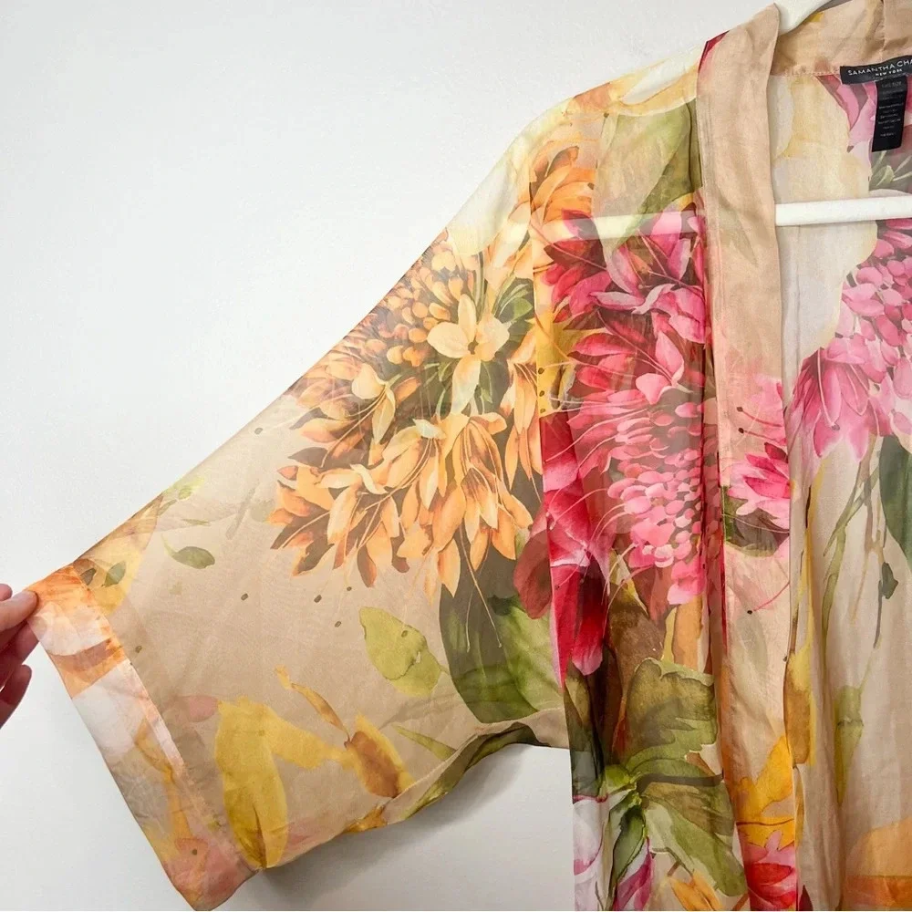 Samantha Chang Lifestyle Printed Short Kimono